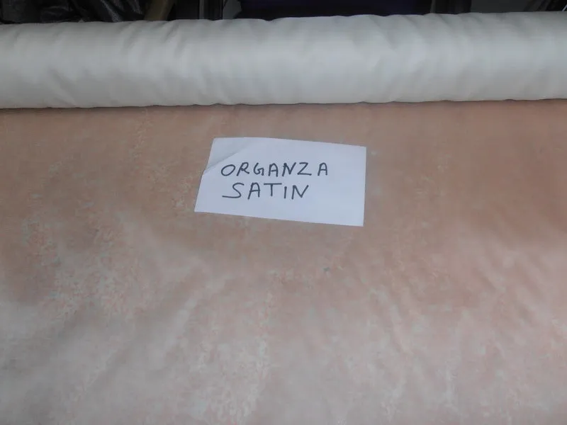 100% silk organza satin dyeable