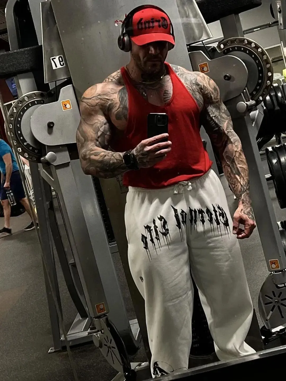 2024 European and American Men's New Year Wear Sports Pants