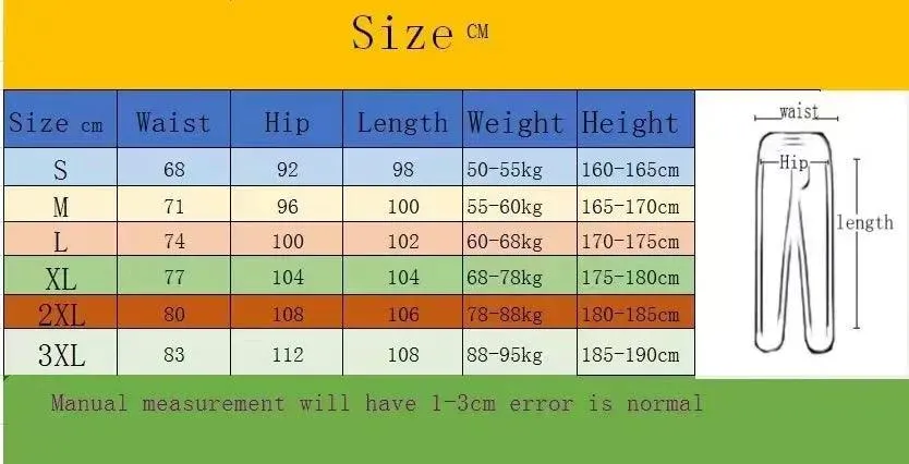 2024 European and American Men's New Year Wear Sports Pants
