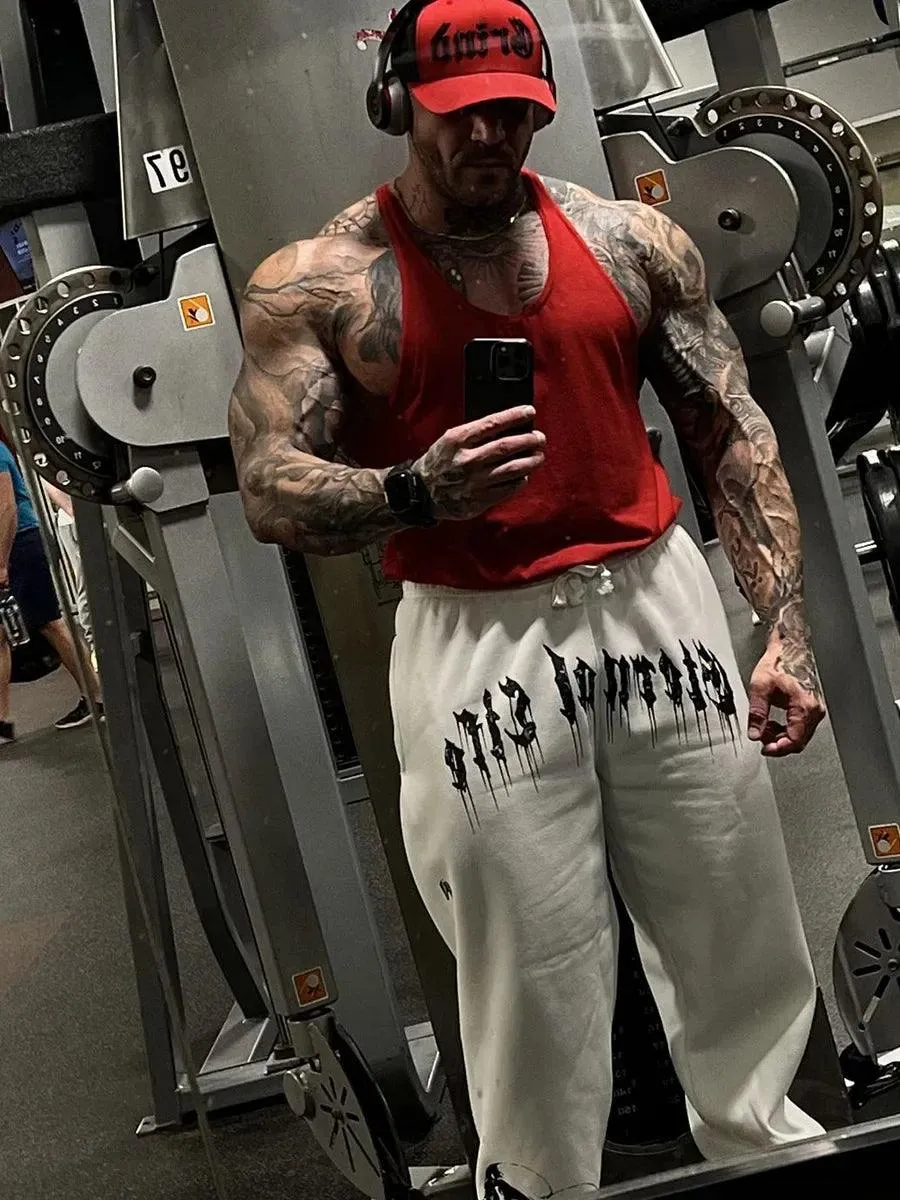 2024 European and American Men's New Year Wear Sports Pants