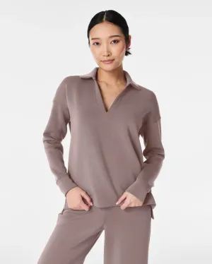 AirEssentials Polo Top - Smoke