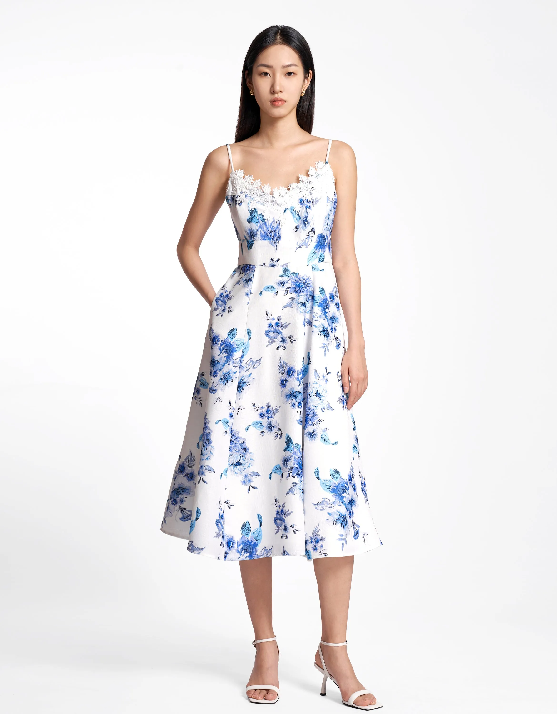 Art Print Strap Dress