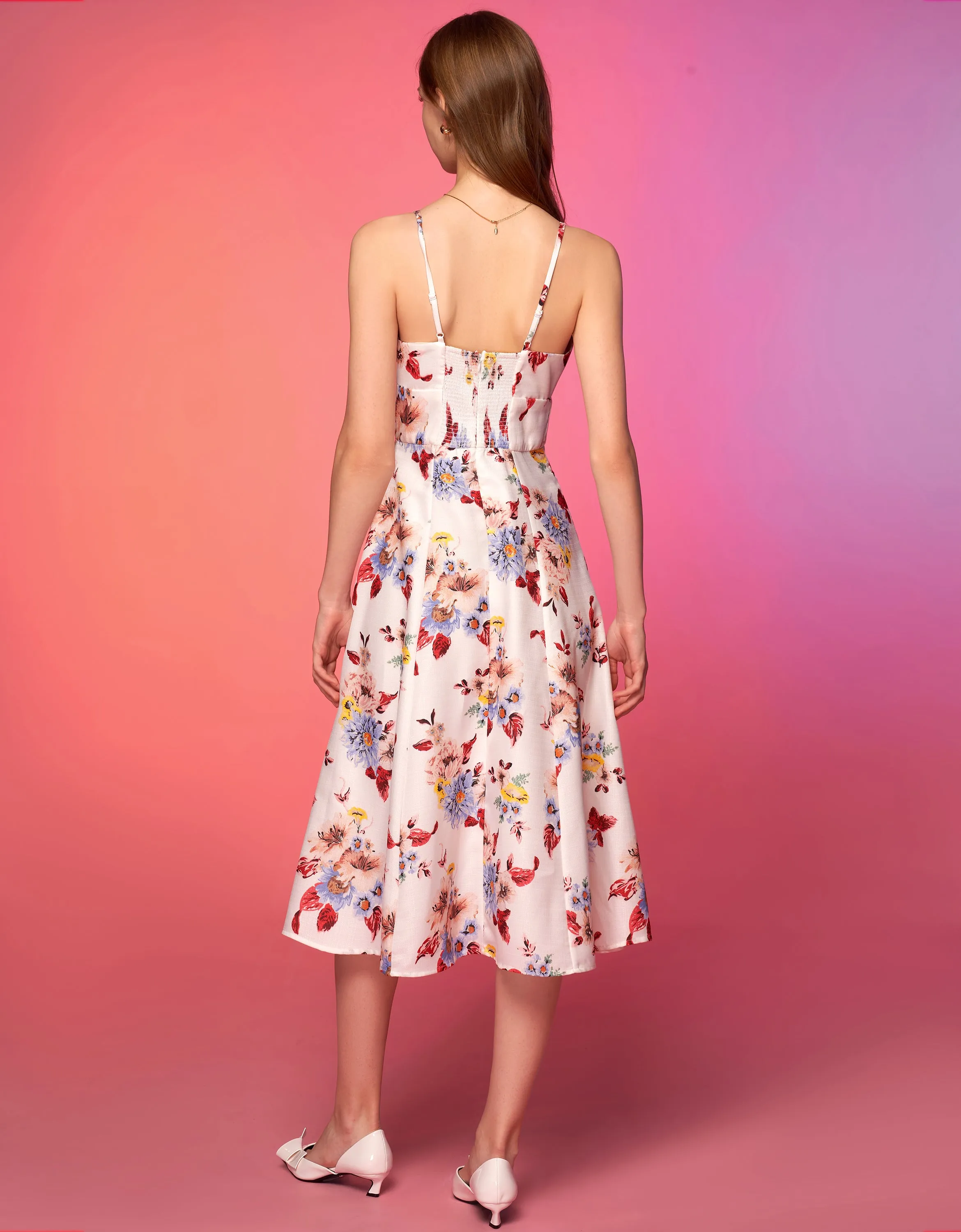 Art Print Strap Dress