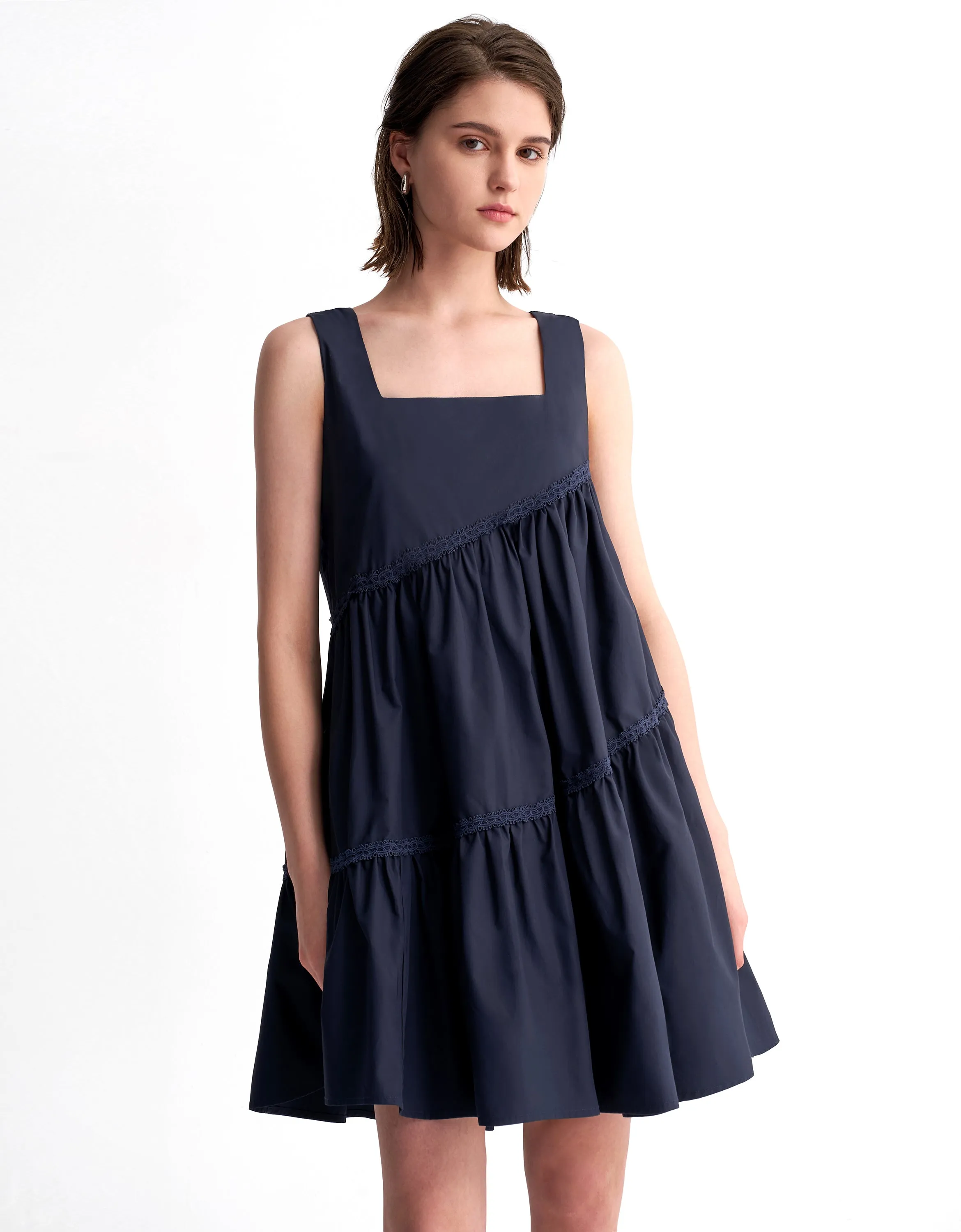 Asymmetric Tiered Dress
