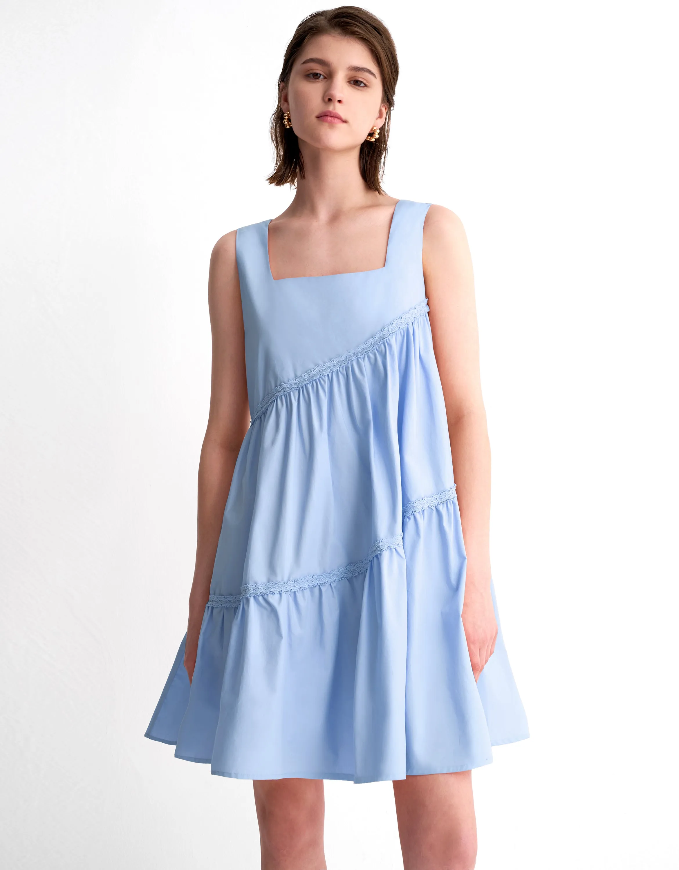 Asymmetric Tiered Dress