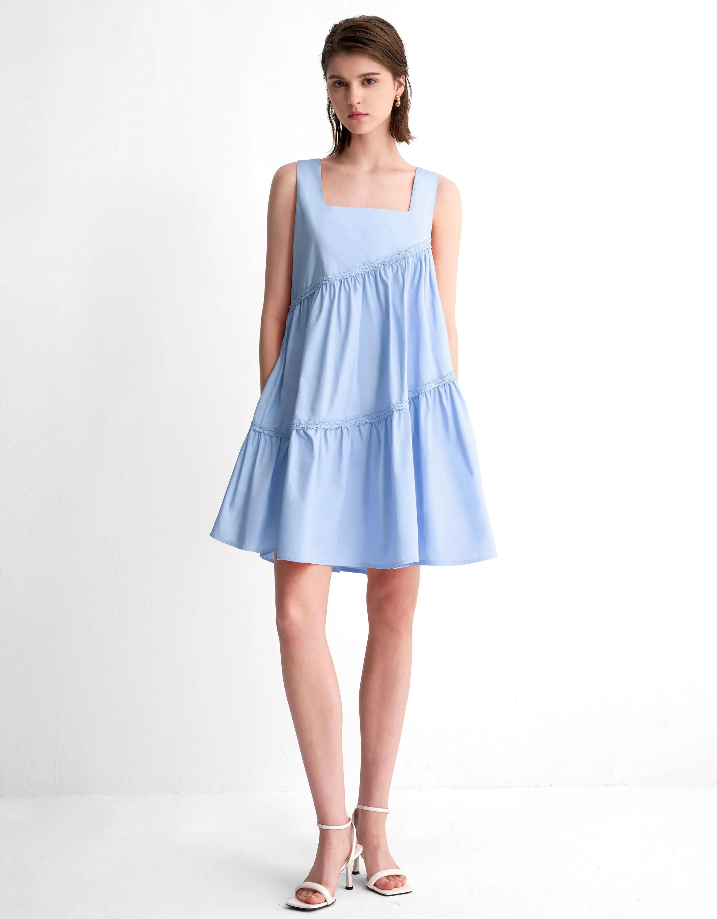 Asymmetric Tiered Dress
