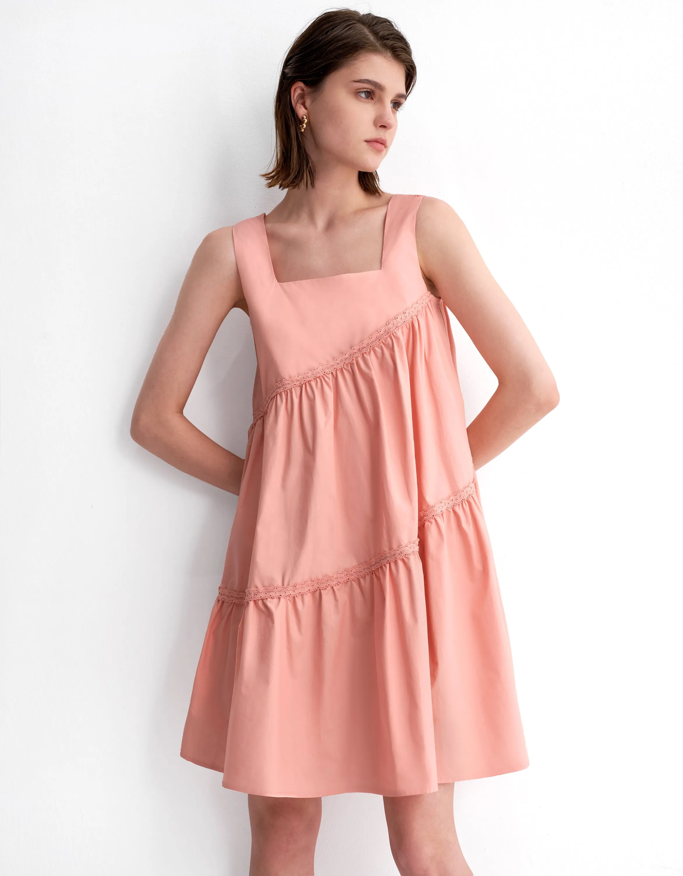 Asymmetric Tiered Dress