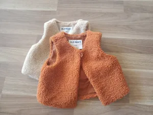 Baby girl sherpa Vest, Kids 6 Month (3-6M)