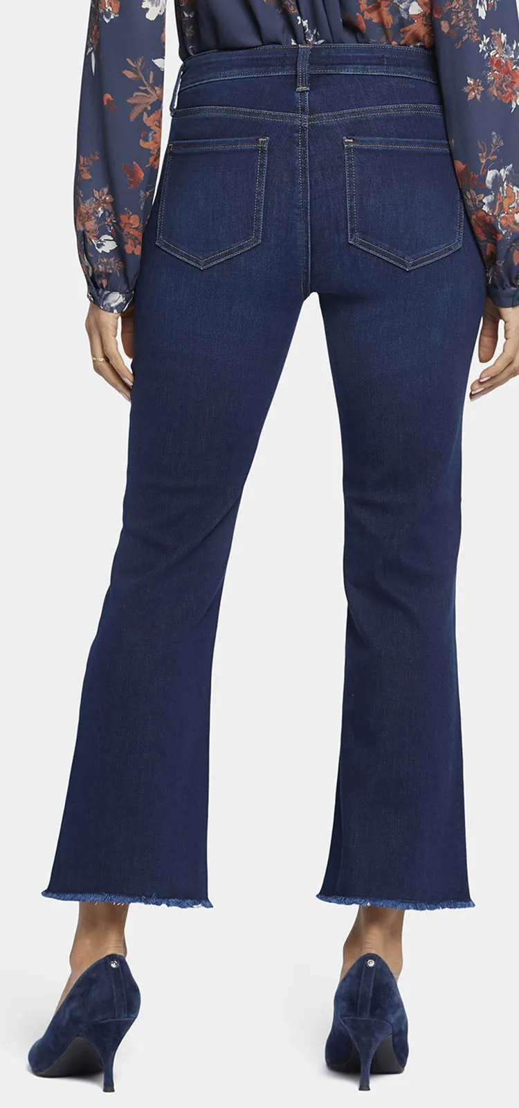 Barbara Bootcut Ankle Jeans Indigo Blue Premium Denim | Northbridge