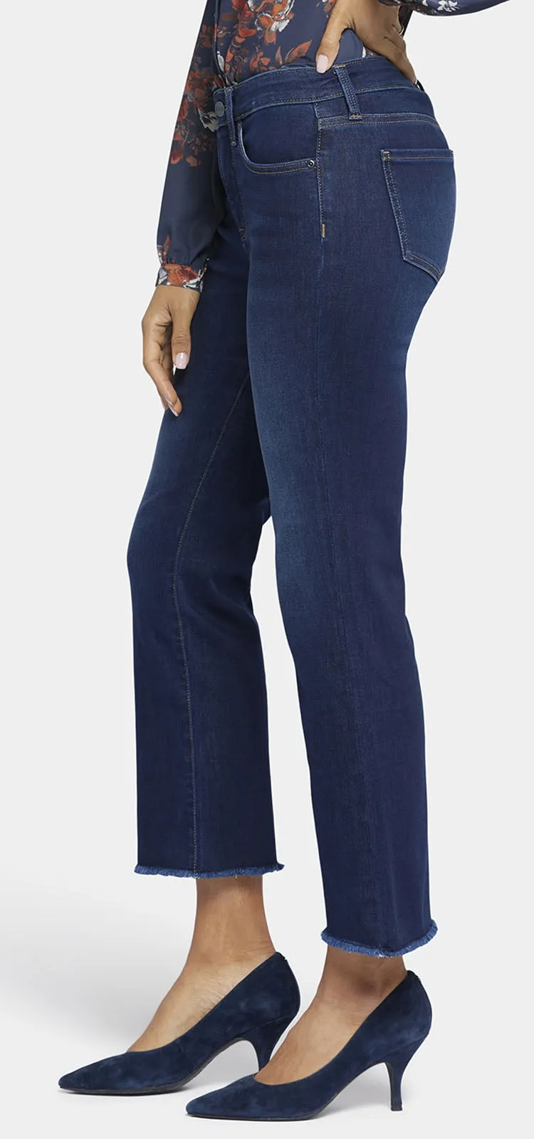 Barbara Bootcut Ankle Jeans Indigo Blue Premium Denim | Northbridge