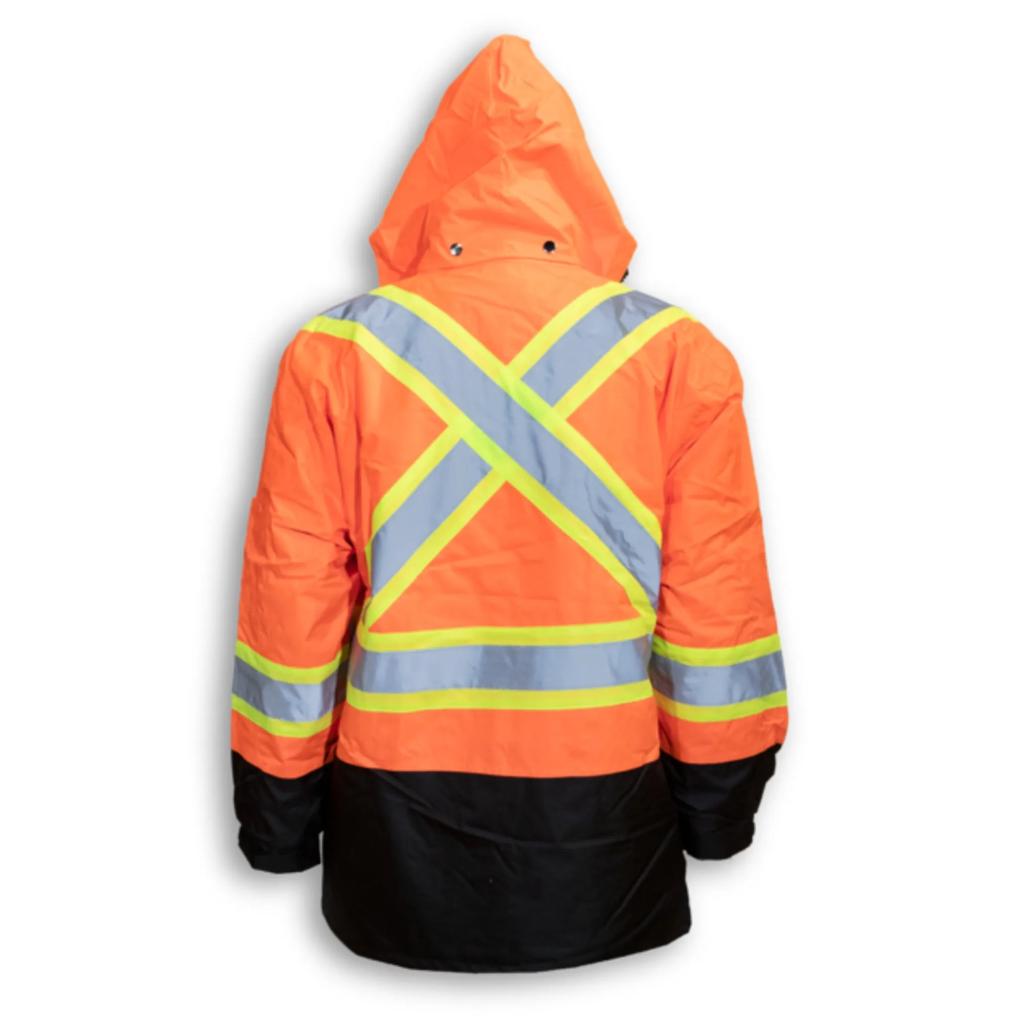 Big K BK133 Men's CSA Safety Jacket 5-In-1 Waterproof with Removable Liner and Sleeves | 3M Reflective Tape | Multiple Pockets | All-Weather | Durable