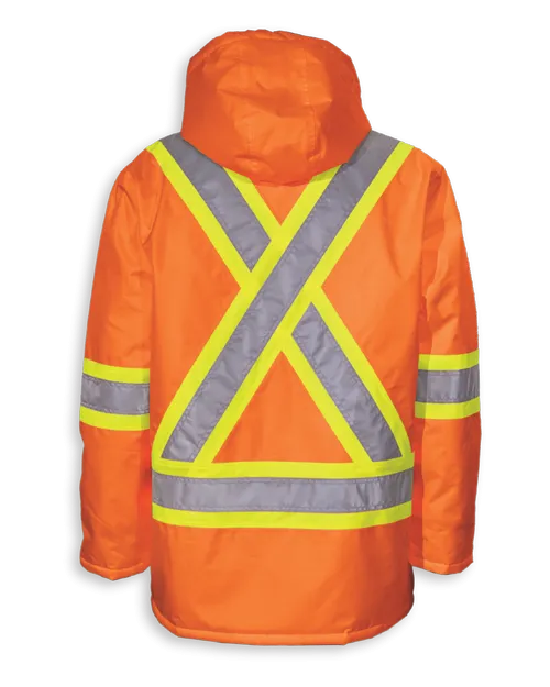 Big K BK463 Thinsulate Lined Waterproof Winter Safety Jacket | CSA Compliant, Detachable Hood, Storm Flap Zipper, Rated -40°C/-40°F