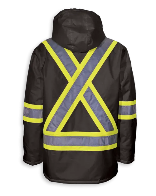 Big K BK463 Thinsulate Lined Waterproof Winter Safety Jacket | CSA Compliant, Detachable Hood, Storm Flap Zipper, Rated -40°C/-40°F