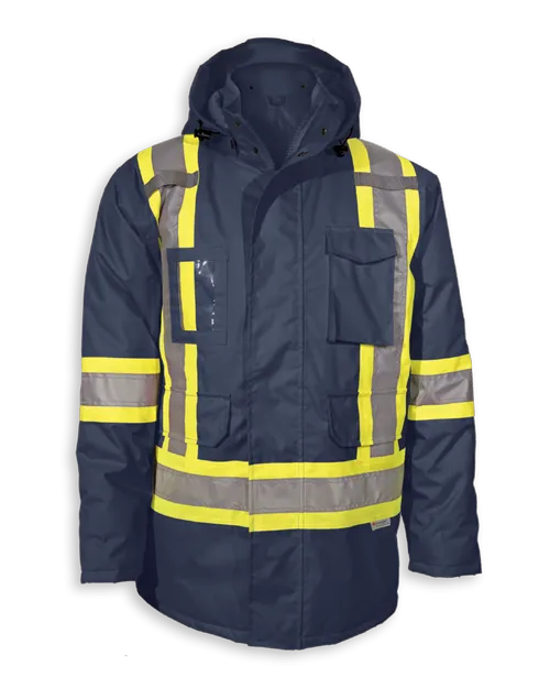 Big K BK463 Thinsulate Lined Waterproof Winter Safety Jacket | CSA Compliant, Detachable Hood, Storm Flap Zipper, Rated -40°C/-40°F