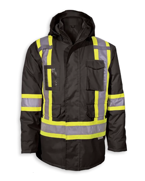 Big K BK463 Thinsulate Lined Waterproof Winter Safety Jacket | CSA Compliant, Detachable Hood, Storm Flap Zipper, Rated -40°C/-40°F