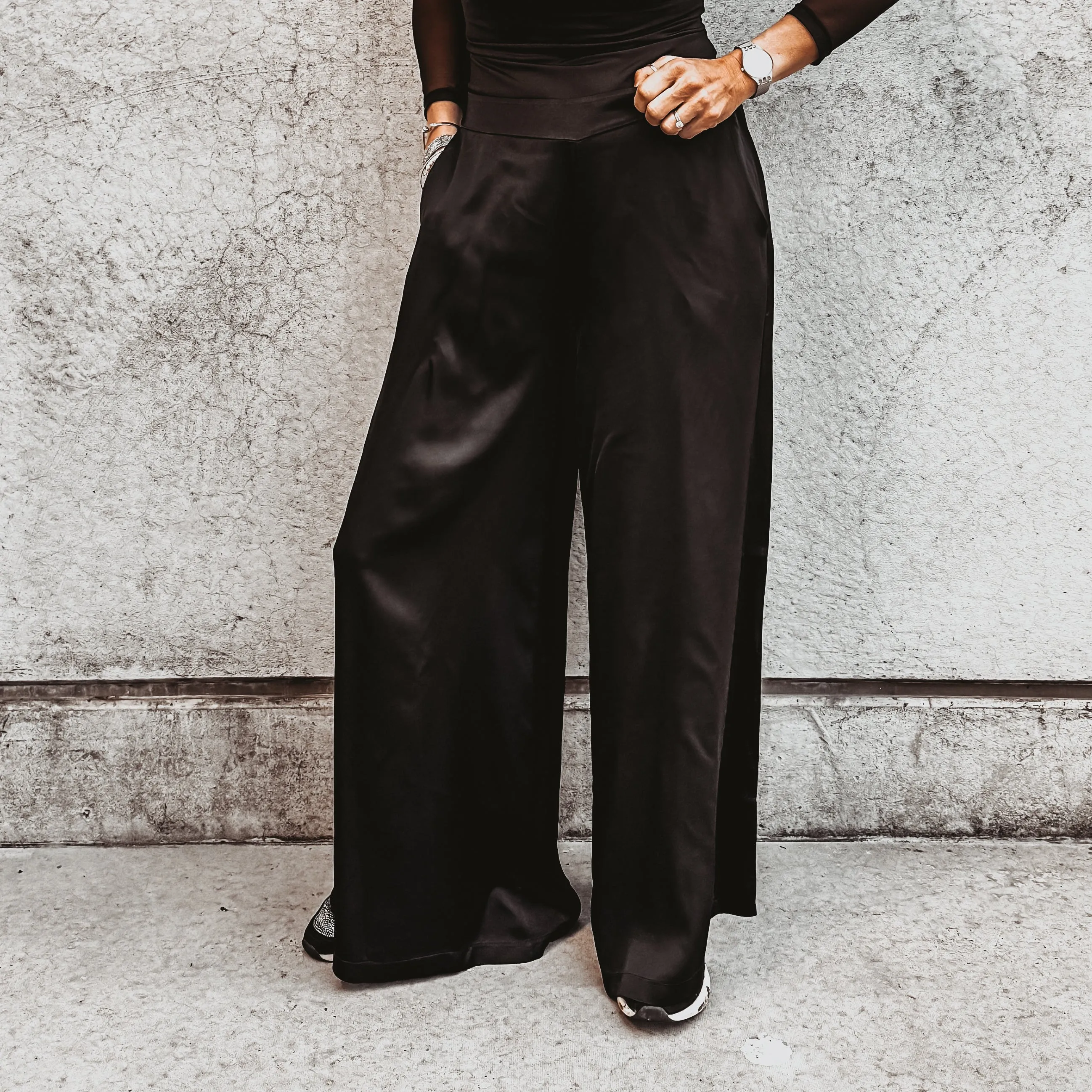 Black Radana palazzo pants
