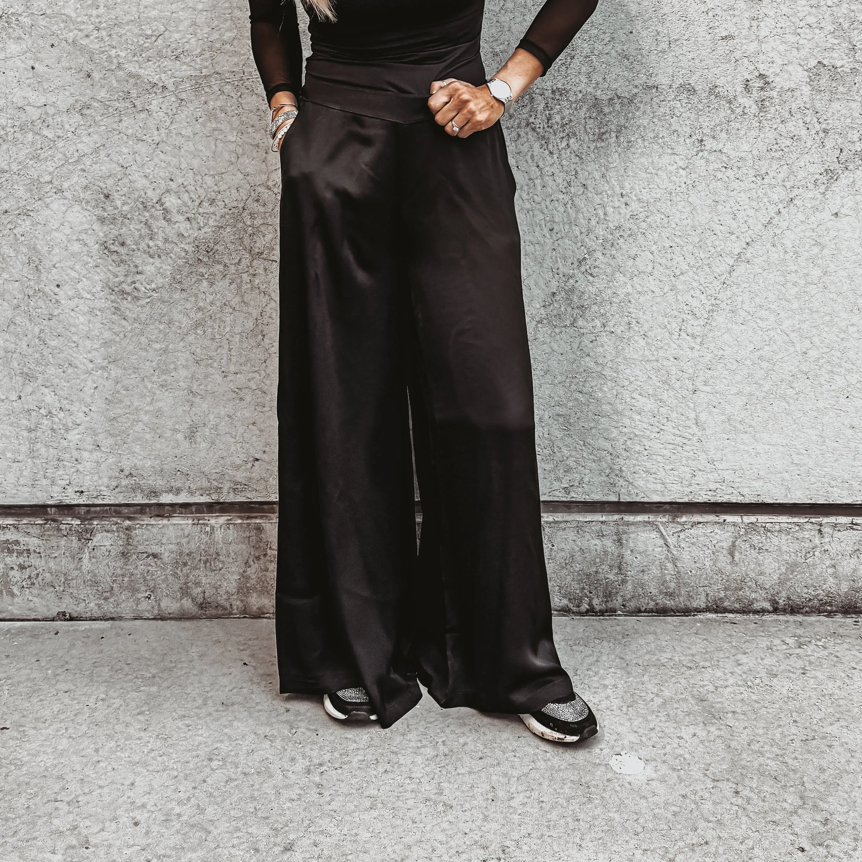 Black Radana palazzo pants