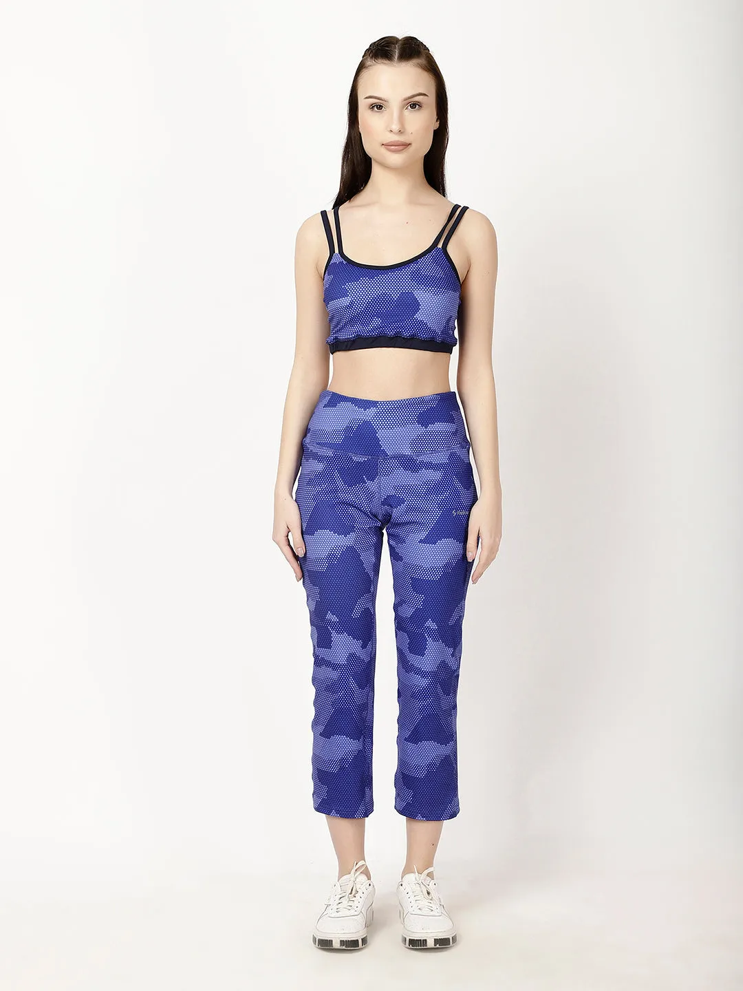 Blue Print Smart Pants