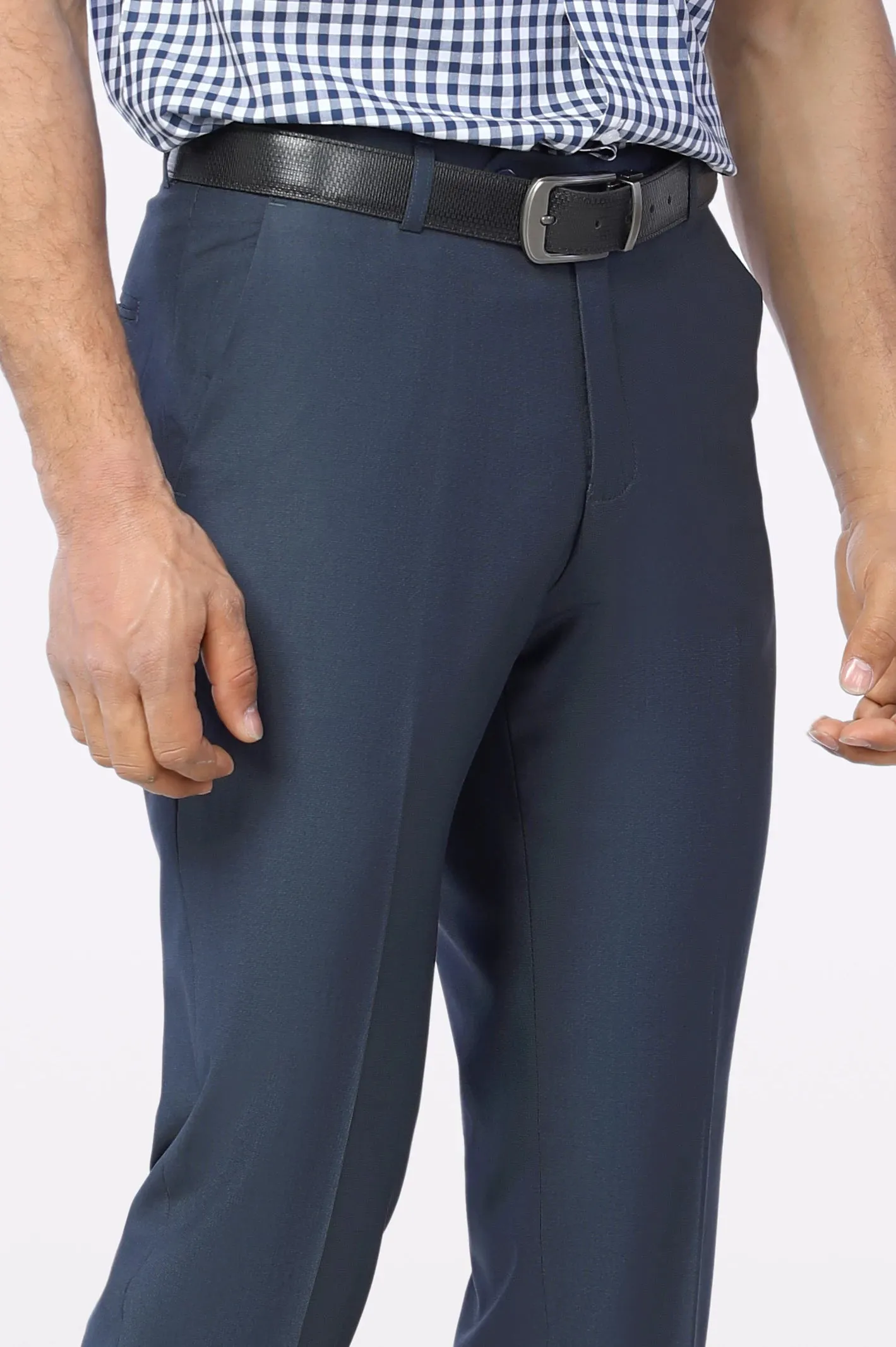 Blue Regular Fit Trouser