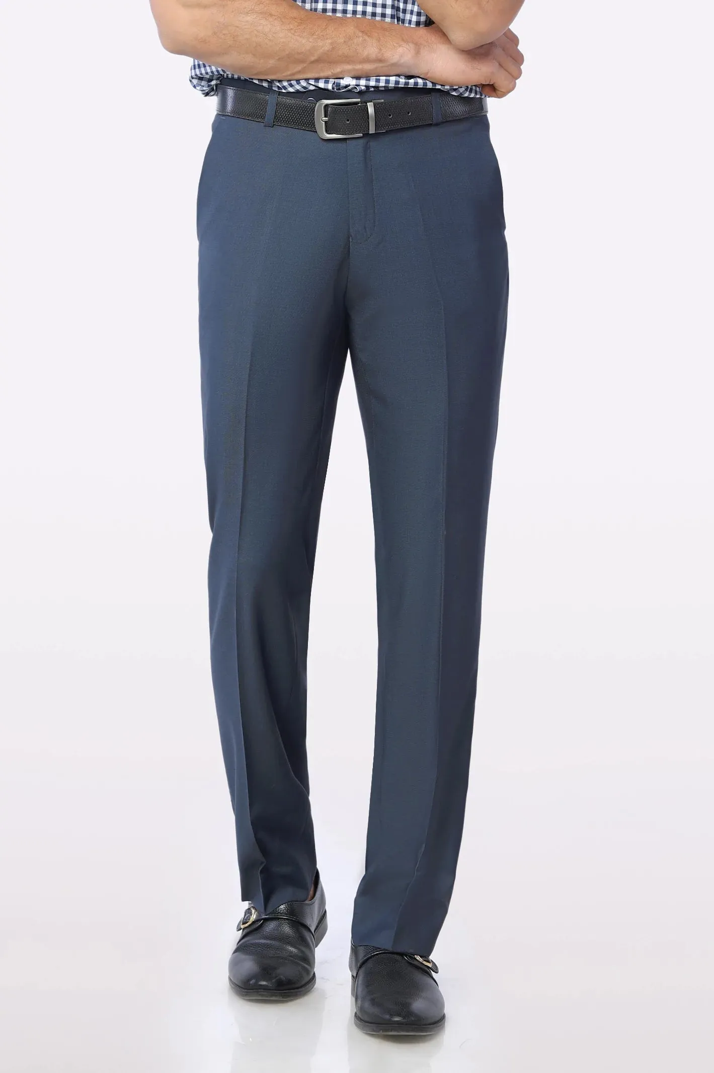 Blue Regular Fit Trouser