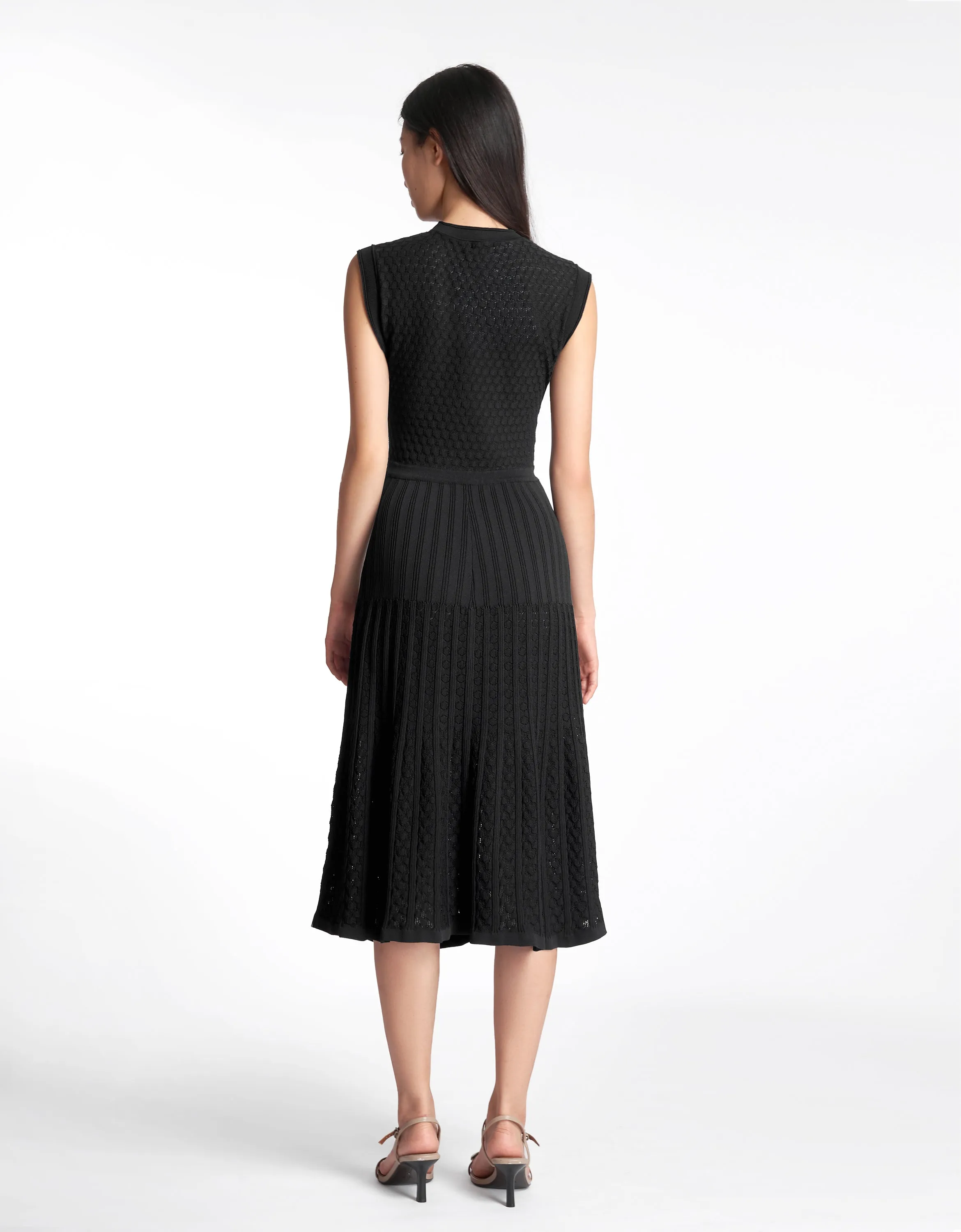 Button Up Textured Dress