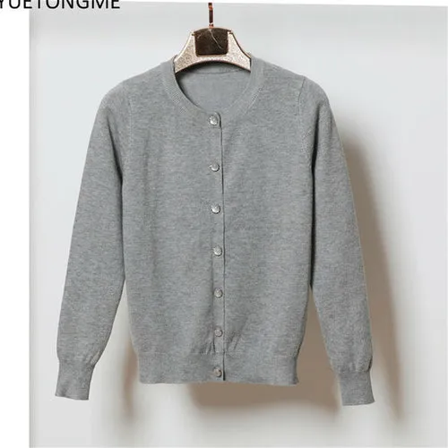 Cardigan Casual Long Sleeve Button