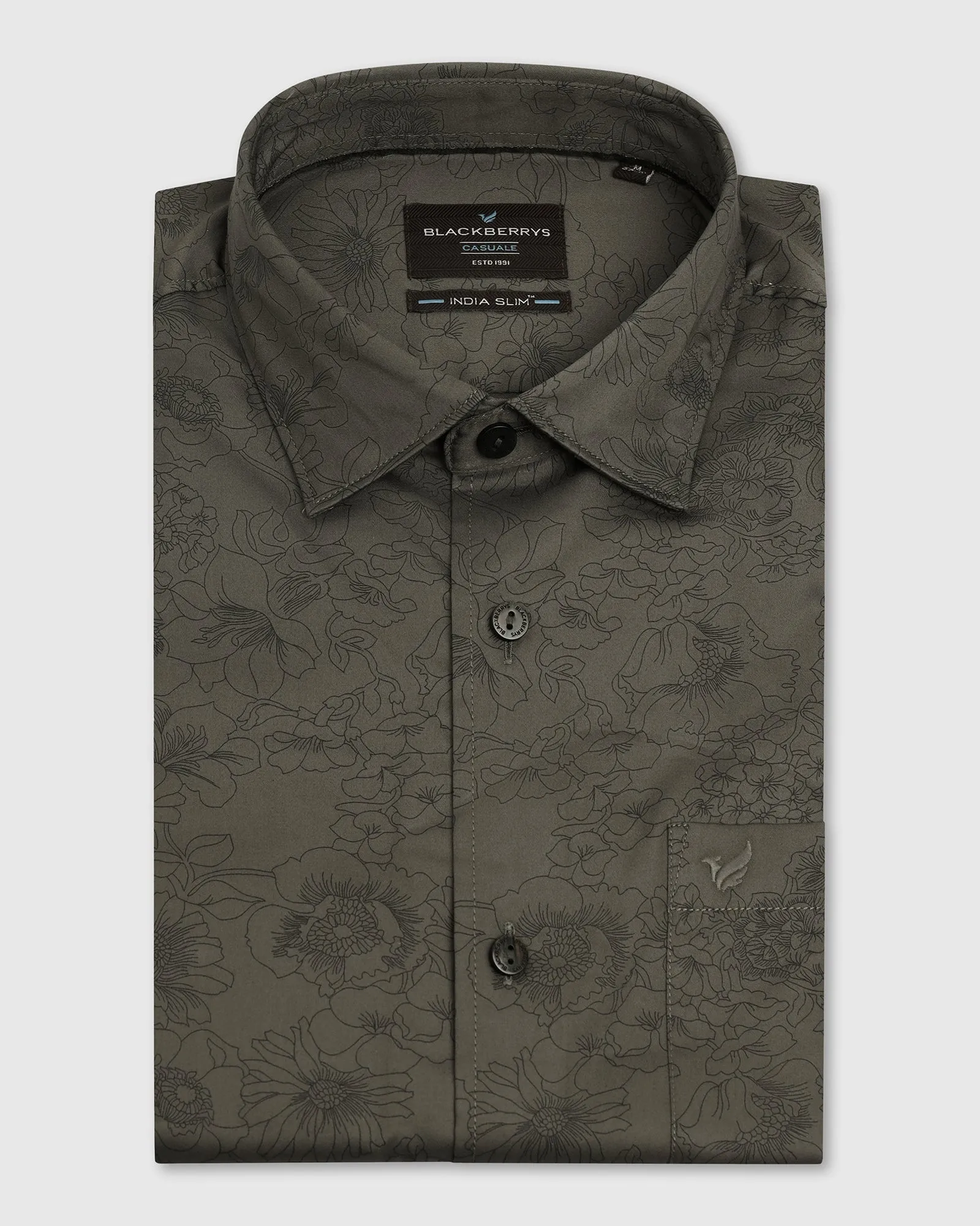 Casual Green Printed Shirt - Lara