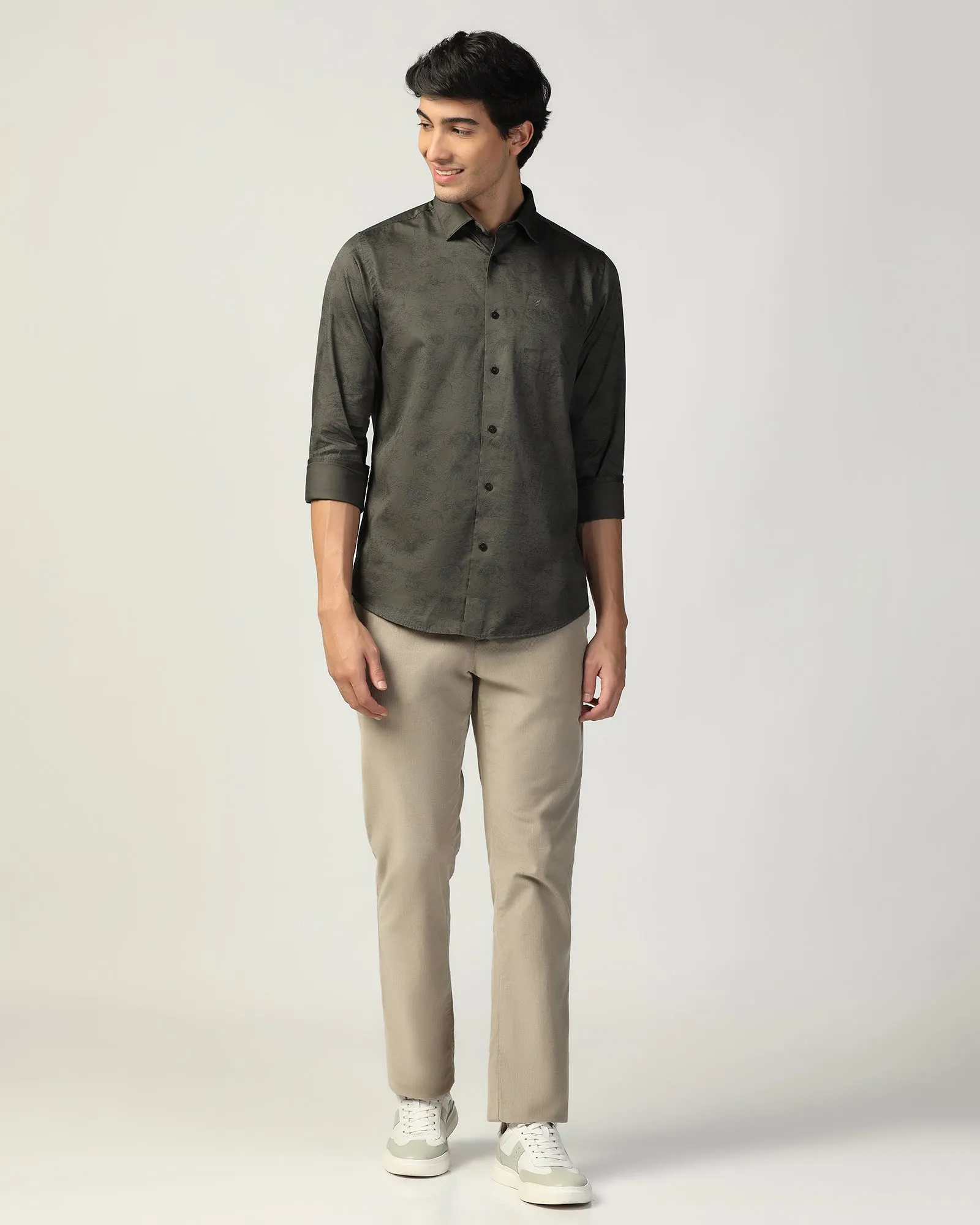 Casual Green Printed Shirt - Lara