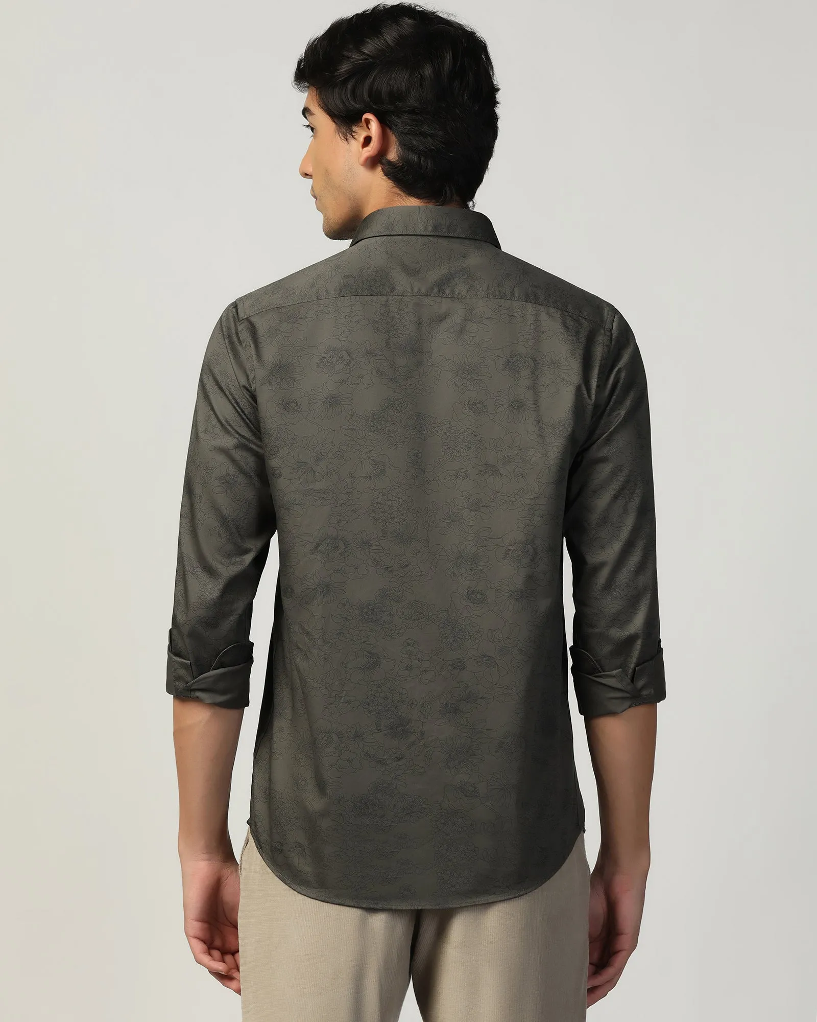 Casual Green Printed Shirt - Lara