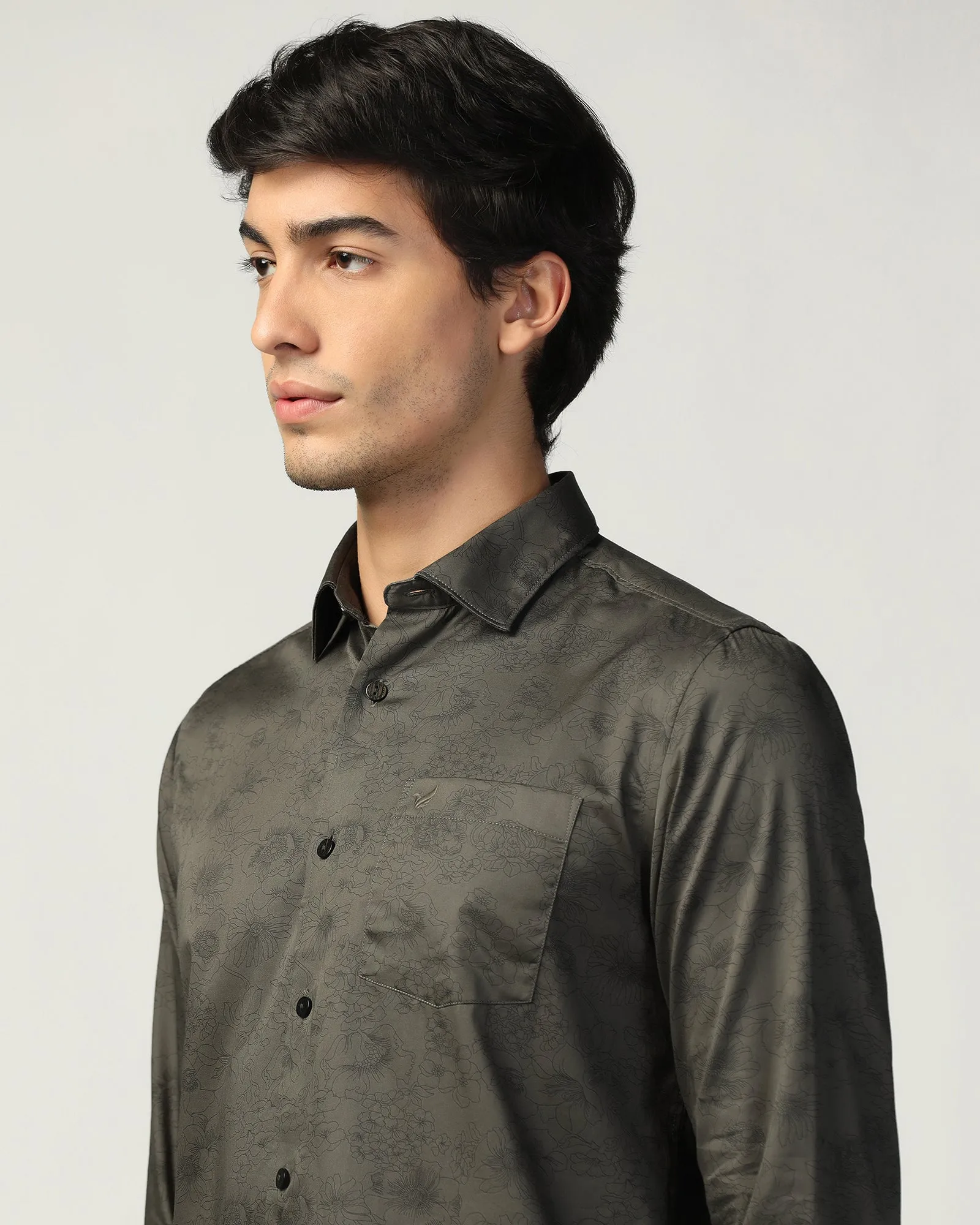 Casual Green Printed Shirt - Lara
