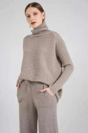 Casual Loose Knitted Turtleneck Sweater