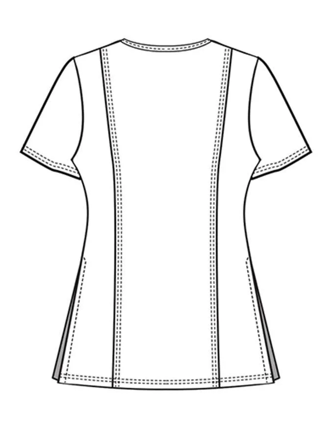 Cherokee Workwear Revolution Women's Maternity Mock Wrap Top