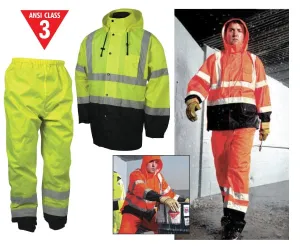 Class 3 Storm Cover Rain Pants - Lime - Small / Medium