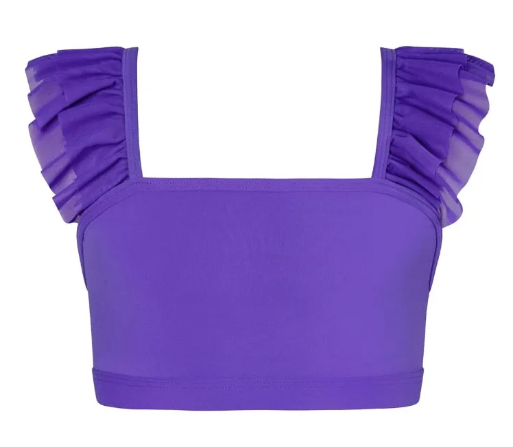 Energetiks Child Ruffle Mesh Bra Top ICC38M