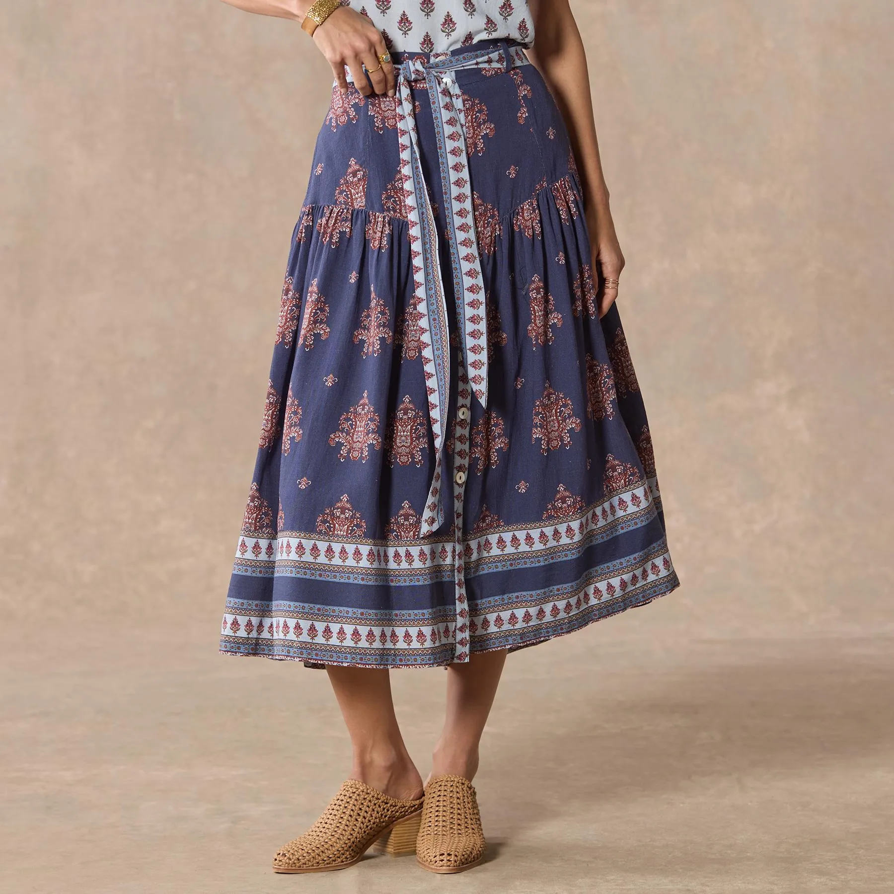 Folklore Ruffle Skirt, Petite