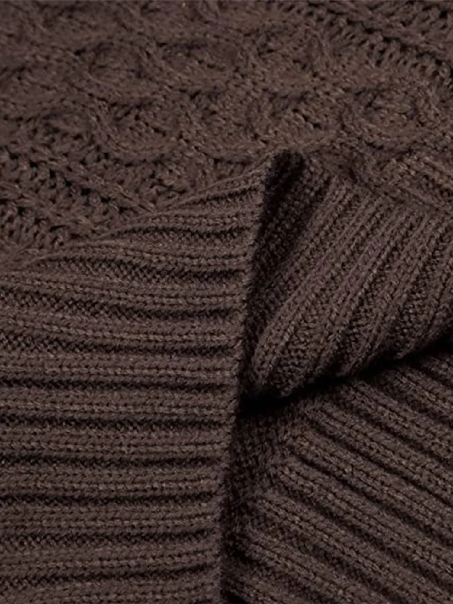 Frontwalk Womens V Neck Sweaters Long Sleeve Cable Knit Pullover Jumper Tops Casual Winter Fall Chunky Knitwear Outwear