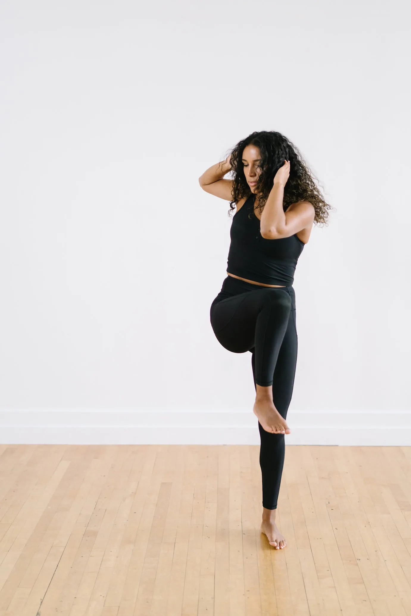 Inspire Leggings - Black Ribbed