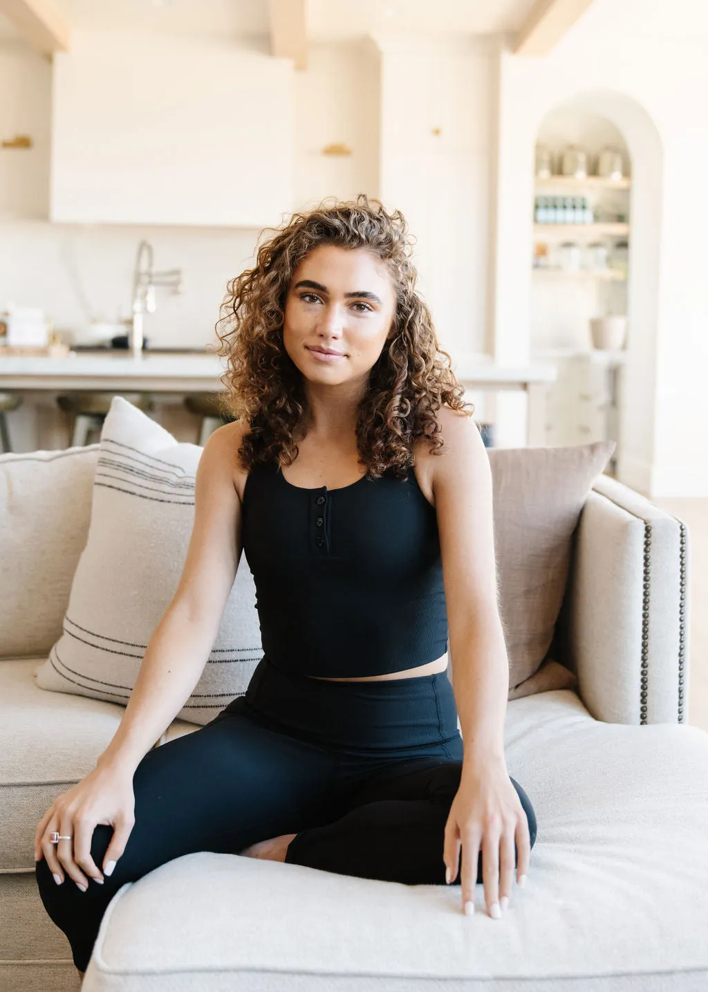 Inspire Leggings - Black Ribbed