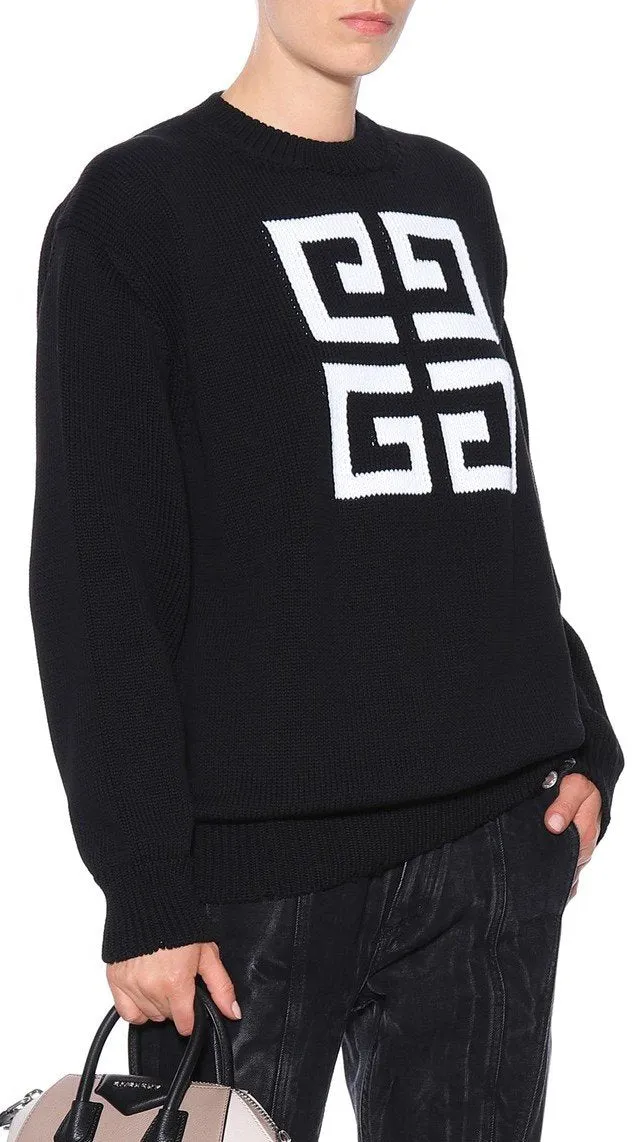 Intarsia Cotton Sweater
