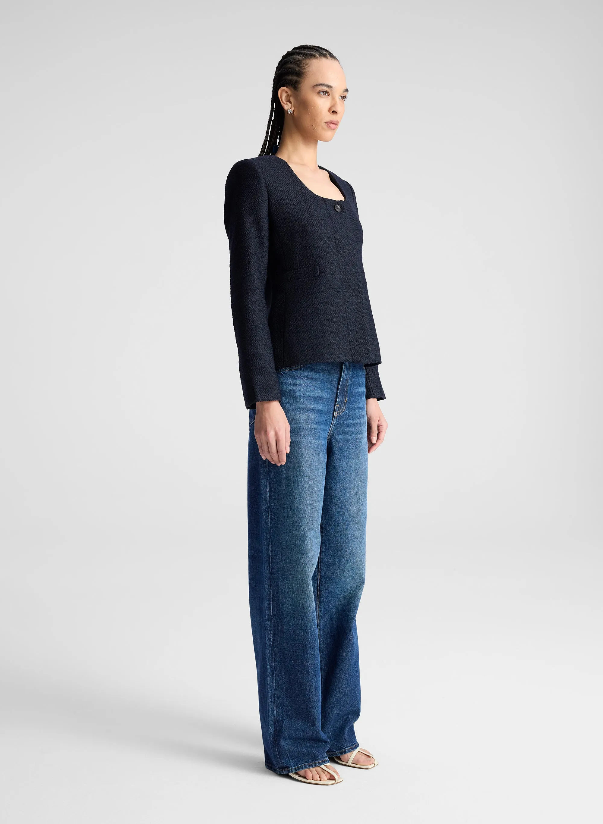 Irene Cotton Boucle Jacket