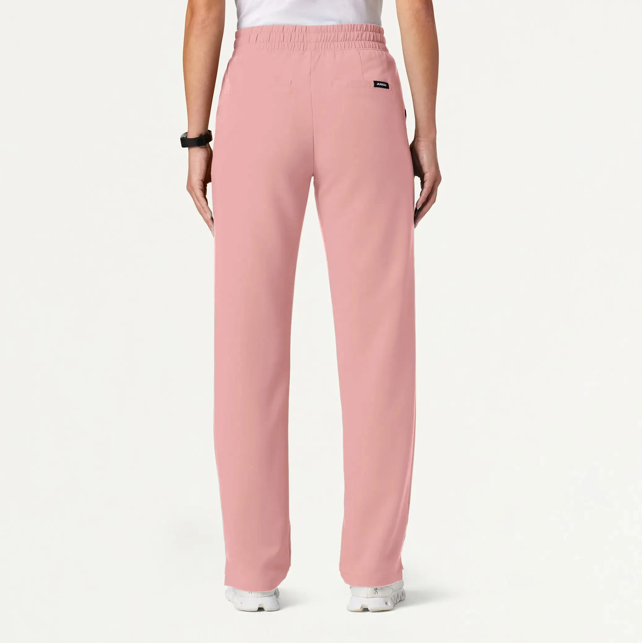Jaanuu Women's Kerr 365 High Waisted Scrub Pant - Mauve