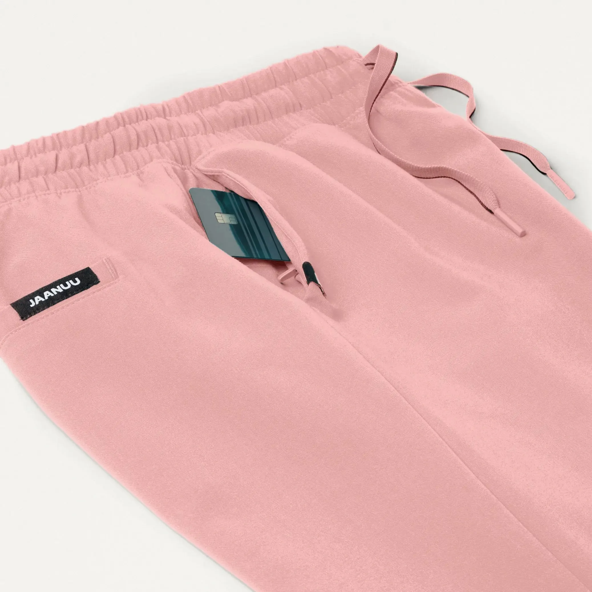 Jaanuu Women's Kerr 365 High Waisted Scrub Pant - Mauve