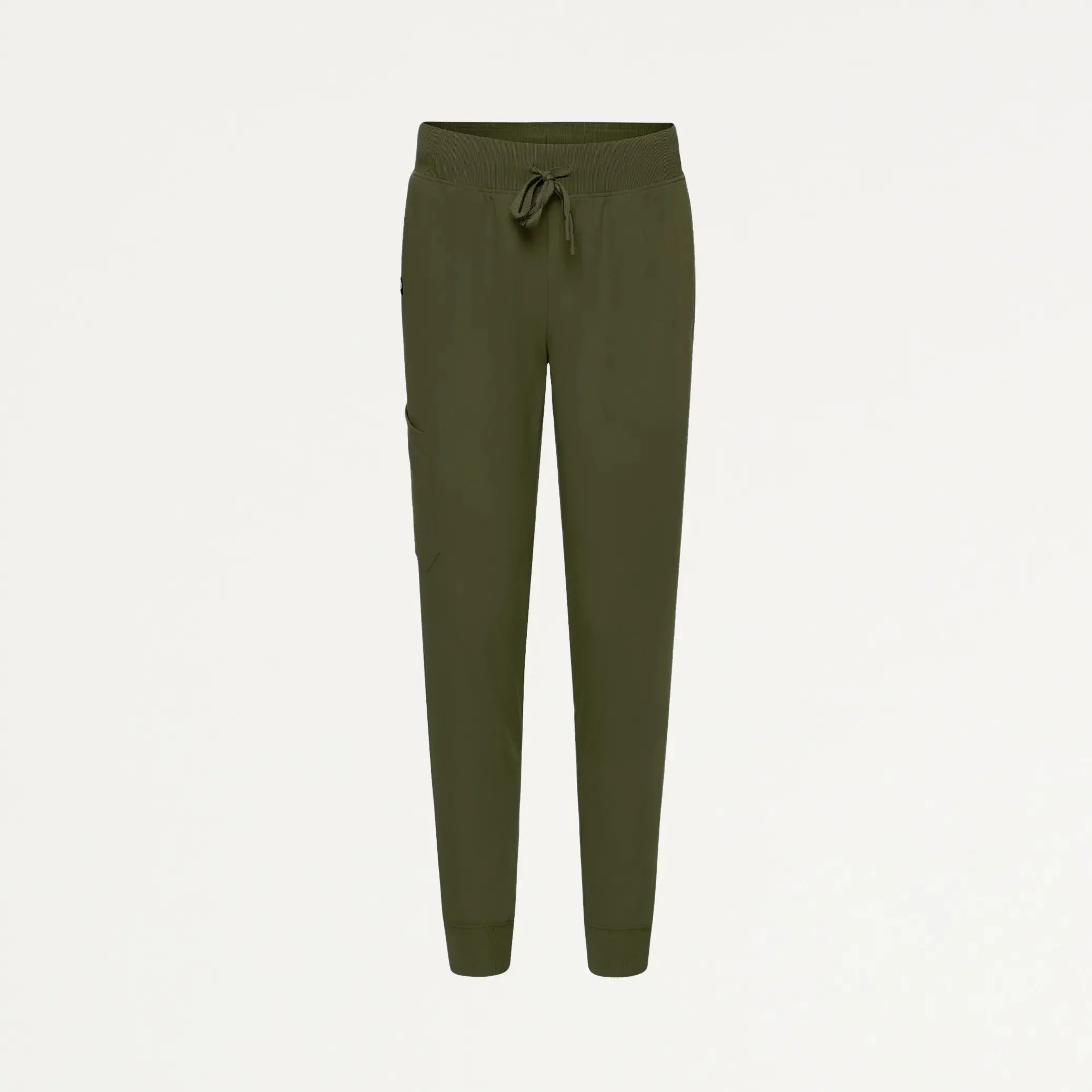 Jaanuu Women's Silex Slim Knit-Waist Scrub Jogger - Olive