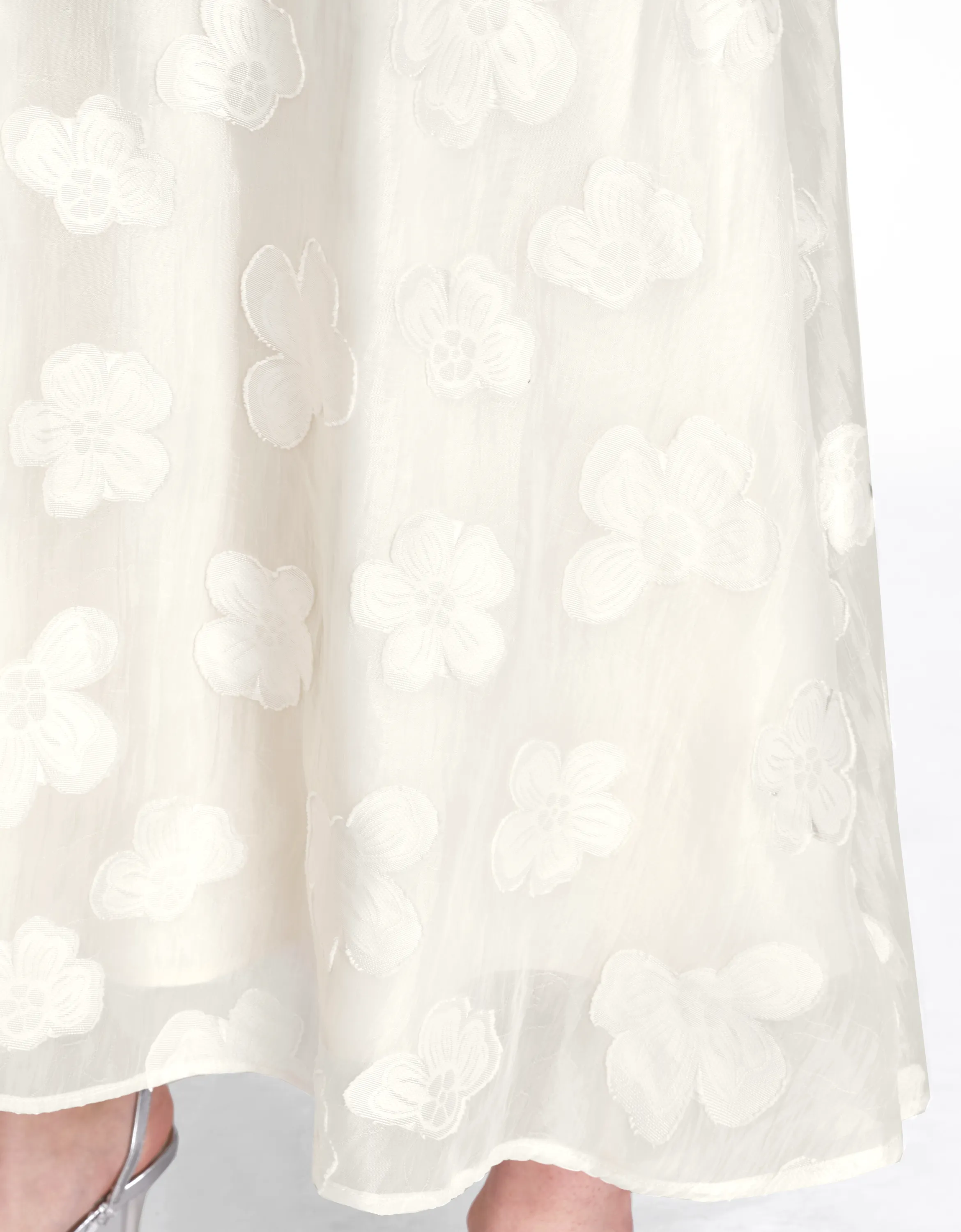Jacquard Strap Maxi Dress