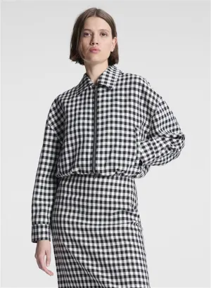 Kayden Tailored Gingham Jacket