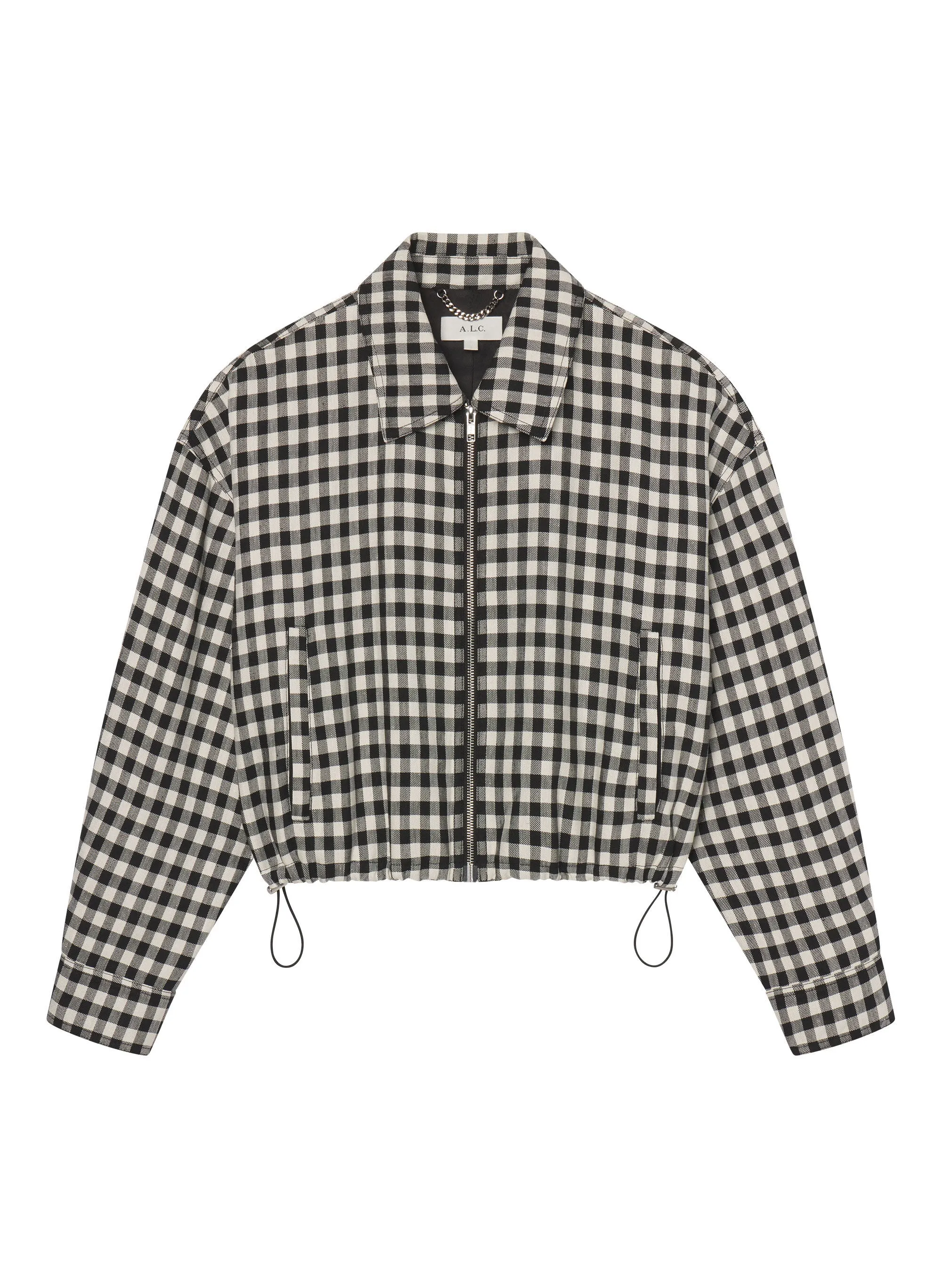 Kayden Tailored Gingham Jacket