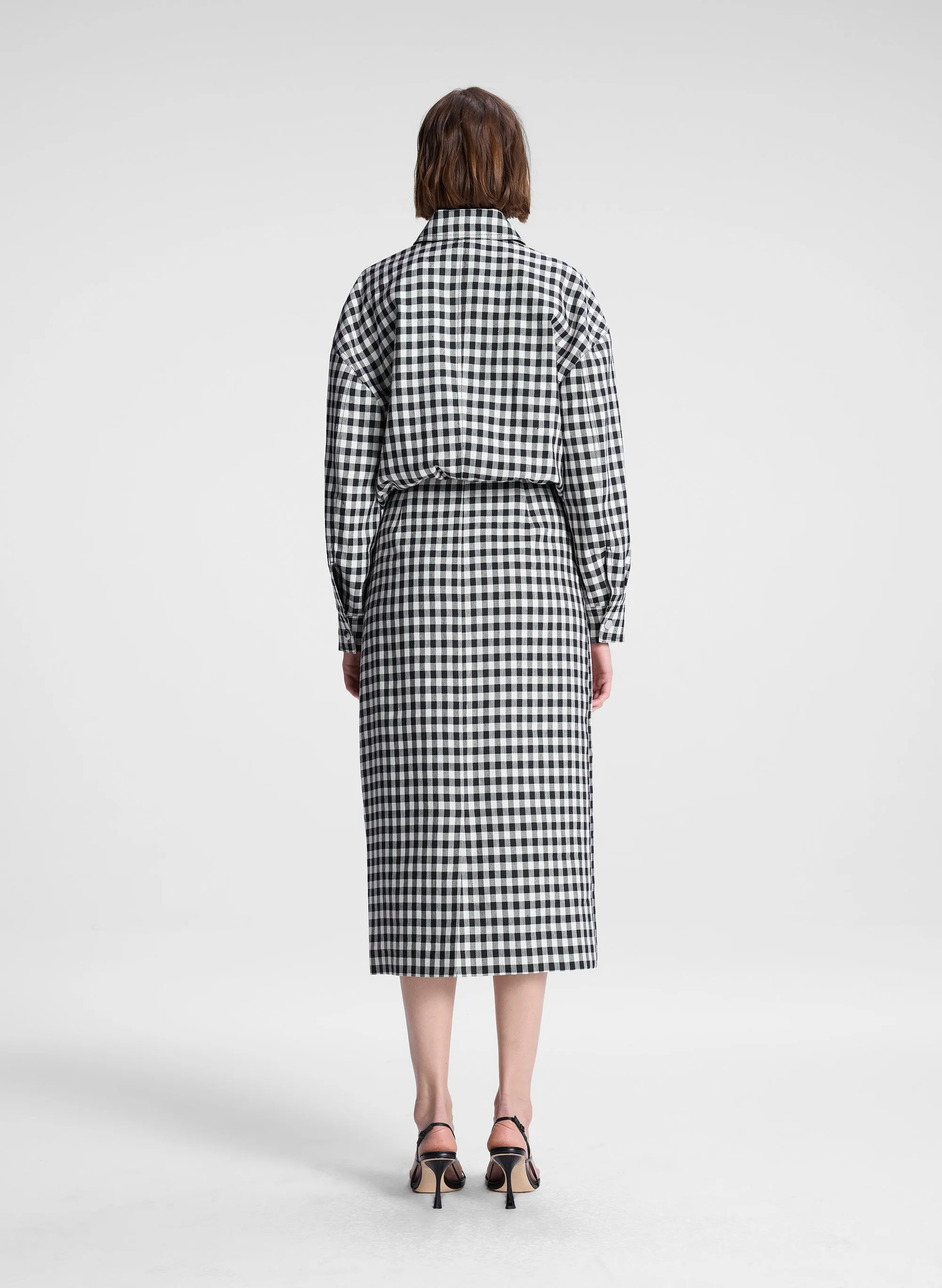 Kayden Tailored Gingham Jacket