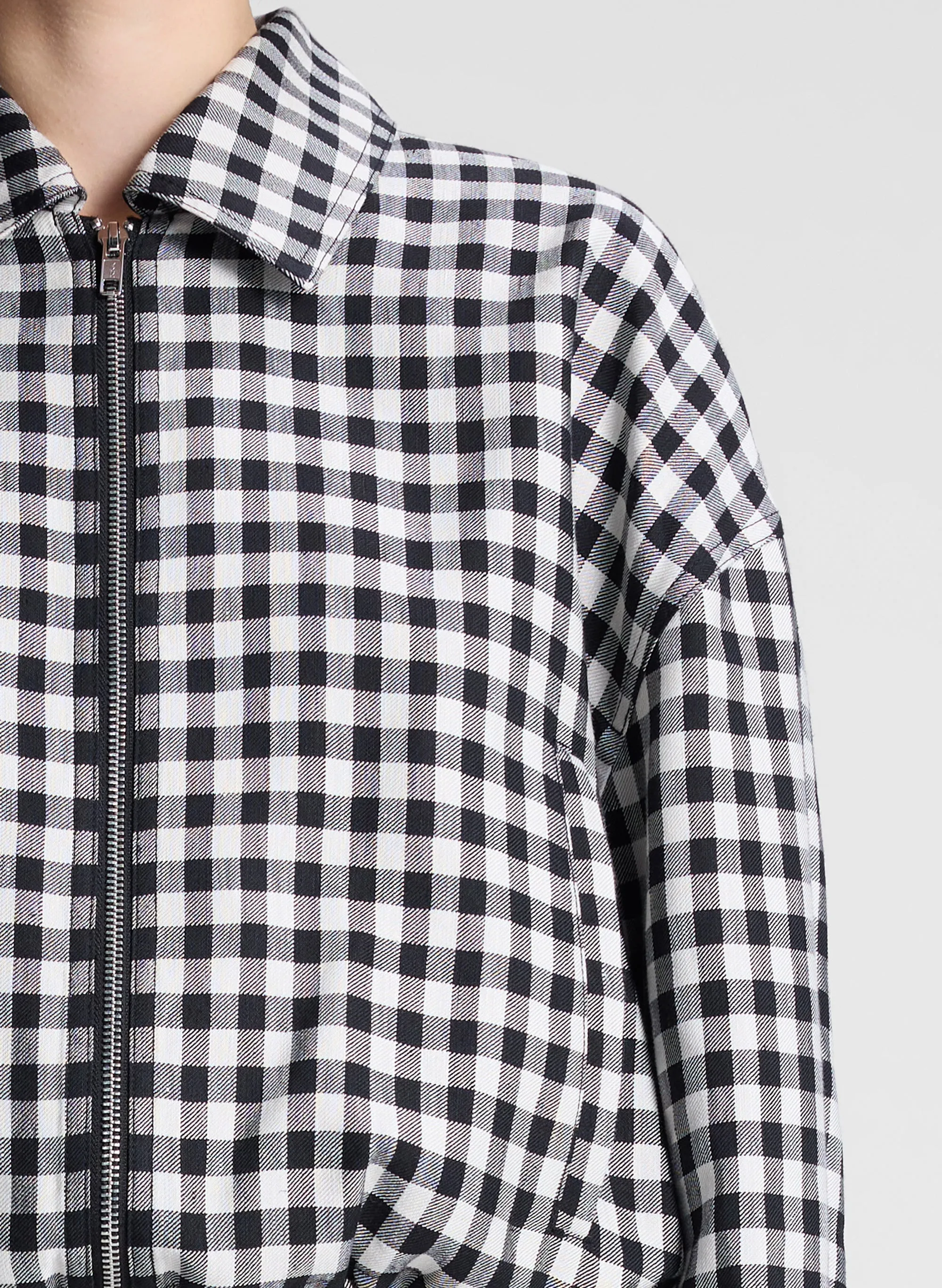 Kayden Tailored Gingham Jacket