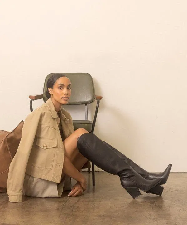 Knee High Heeled Boots