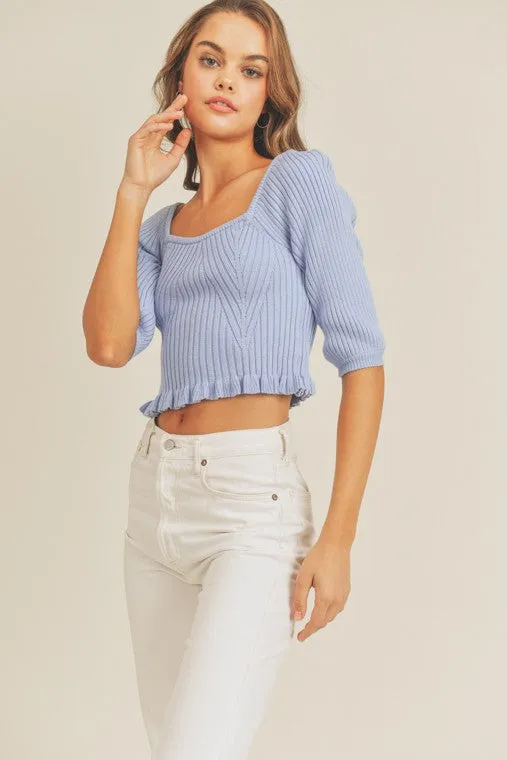 Lush Clothing Rib Knit Top